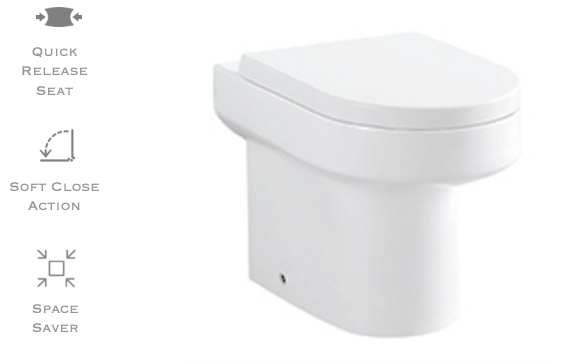 Fusion Back To Wall Pan With Seat