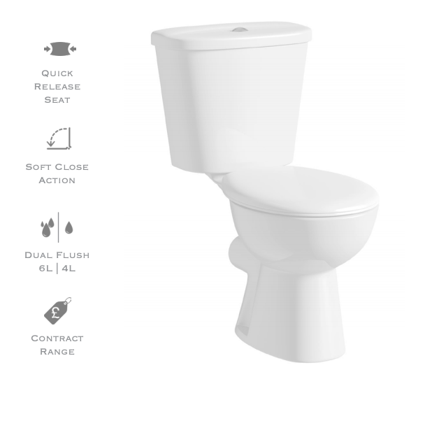 Aqua Pan & Cistern + Heavy Seat