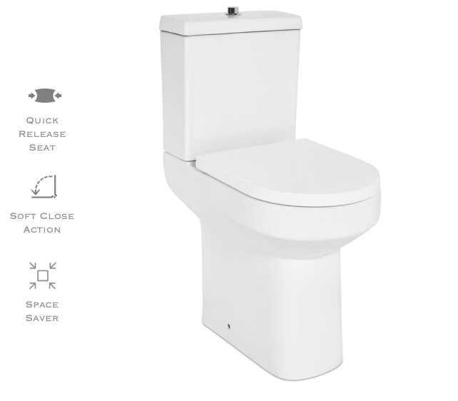 Fusion Comfort Height Pan & Cistern + Heavy Seat