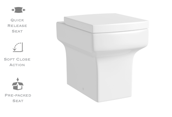 Quattro Back To Wall Pan & Seat