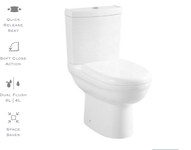 Mini Pan & Cistern + Soft Close Seat